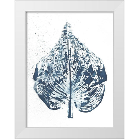 Beginning in Blue VIII White Modern Wood Framed Art Print by Evans, Amy