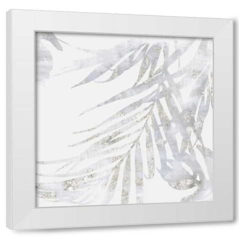 Faded Leaves II White Modern Wood Framed Art Print by Watts, Eva