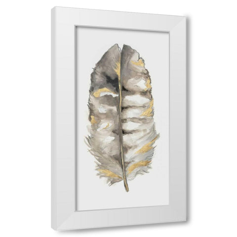 Secret Gold II White Modern Wood Framed Art Print by Watts, Eva