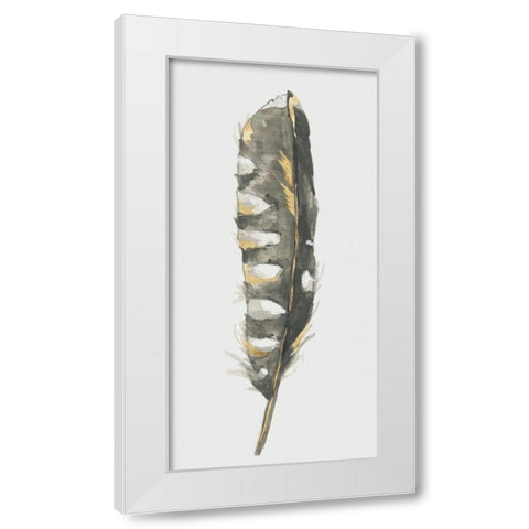 Secret Gold III White Modern Wood Framed Art Print by Watts, Eva