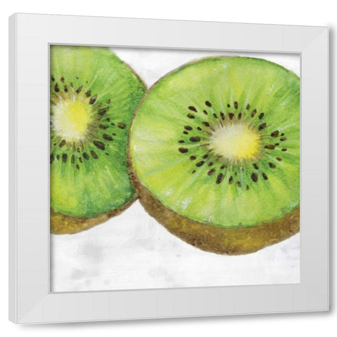 Fruit I White Modern Wood Framed Art Print by Watts, Eva