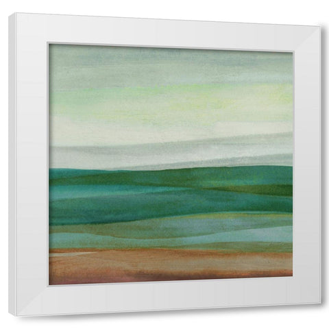 Shoreside I White Modern Wood Framed Art Print by Watts, Eva