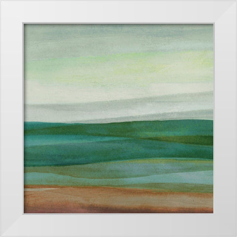 Shoreside I White Modern Wood Framed Art Print by Watts, Eva