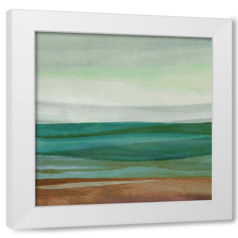Shoreside II White Modern Wood Framed Art Print by Watts, Eva