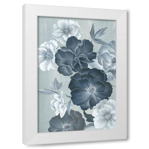 Delicate Blooms II White Modern Wood Framed Art Print by Watts, Eva