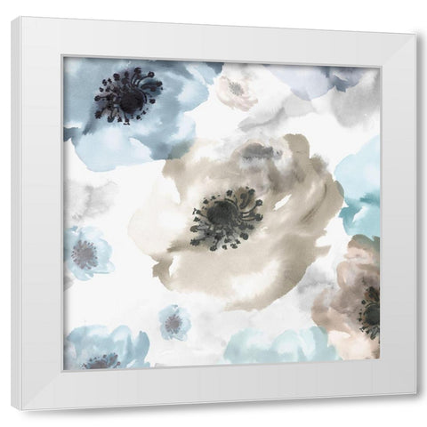 Soft Cascade II White Modern Wood Framed Art Print by Watts, Eva