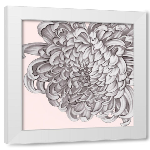 Blush Peony I White Modern Wood Framed Art Print by Watts, Eva