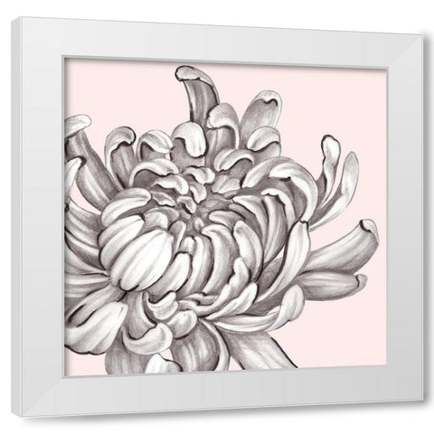 Blush Peony II White Modern Wood Framed Art Print by Watts, Eva
