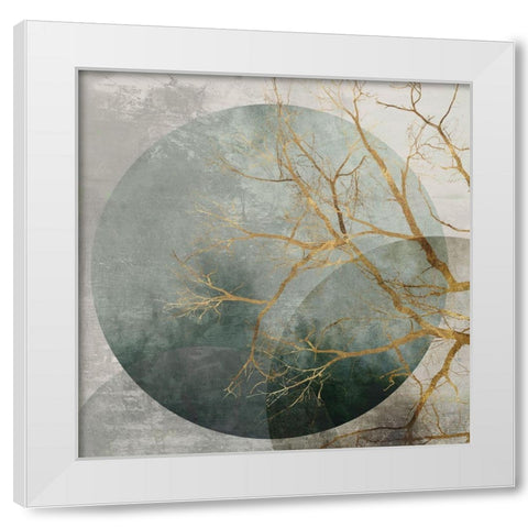 Mid Night II White Modern Wood Framed Art Print by Watts, Eva