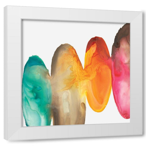 Bound I  White Modern Wood Framed Art Print by Watts, Eva