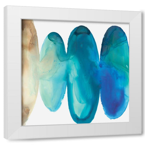 Bound II White Modern Wood Framed Art Print by Watts, Eva