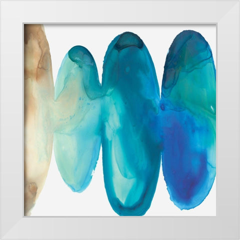 Bound II White Modern Wood Framed Art Print by Watts, Eva