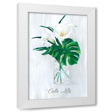 Leafy Botanical  White Modern Wood Framed Art Print by Watts, Eva