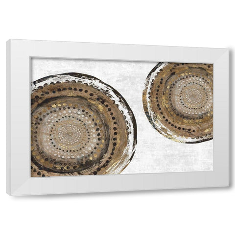 Stretto White Modern Wood Framed Art Print by Watts, Eva