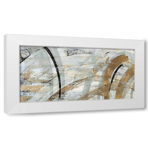 Rhythm II White Modern Wood Framed Art Print by Watts, Eva