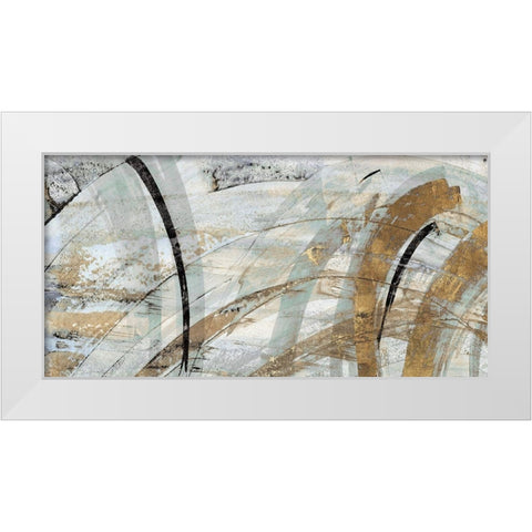 Rhythm II White Modern Wood Framed Art Print by Watts, Eva