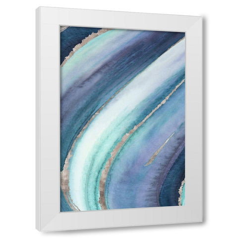 Tempo II White Modern Wood Framed Art Print by Watts, Eva