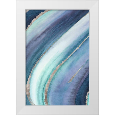 Tempo II White Modern Wood Framed Art Print by Watts, Eva