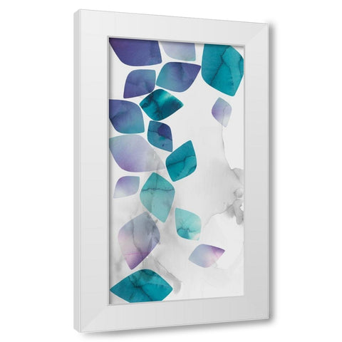 Falling Down I White Modern Wood Framed Art Print by Watts, Eva