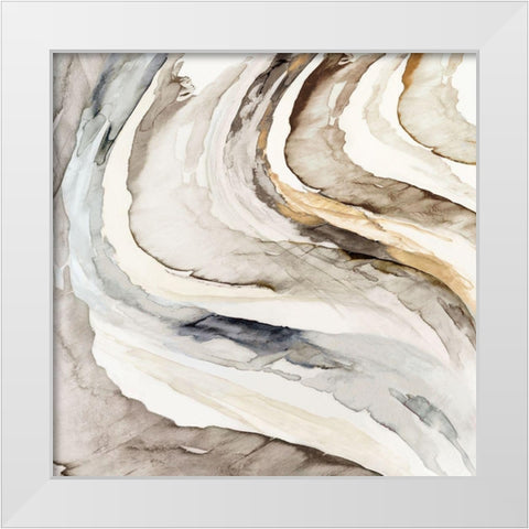 Gulf  White Modern Wood Framed Art Print by Watts, Eva