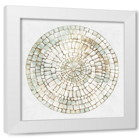 Concentric Ornate White Modern Wood Framed Art Print by Watts, Eva