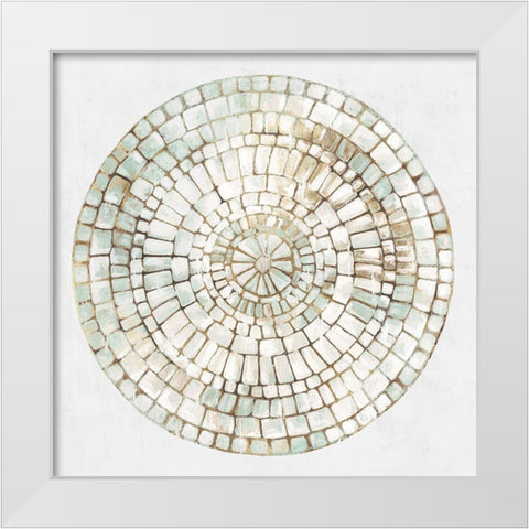 Concentric Ornate White Modern Wood Framed Art Print by Watts, Eva