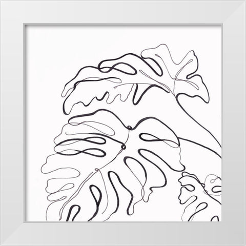 Infinity of Simple II  White Modern Wood Framed Art Print by Watts, Eva