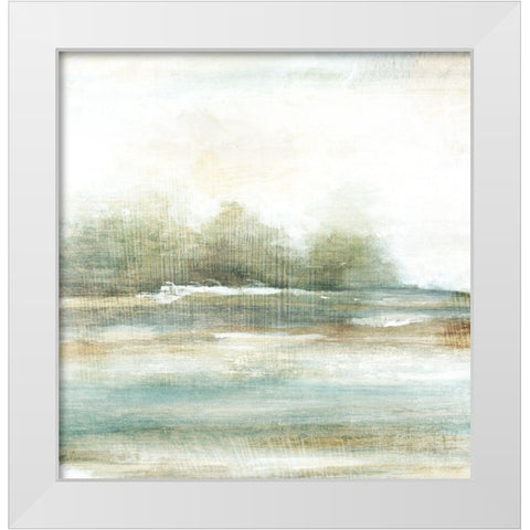 Land of Peace II White Modern Wood Framed Art Print by Watts, Eva