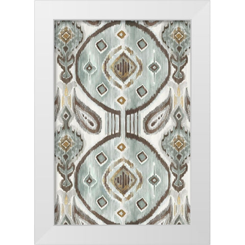 Darmada Tiles White Modern Wood Framed Art Print by Watts, Eva