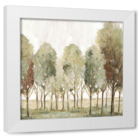 Silent Fall I  White Modern Wood Framed Art Print by Watts, Eva