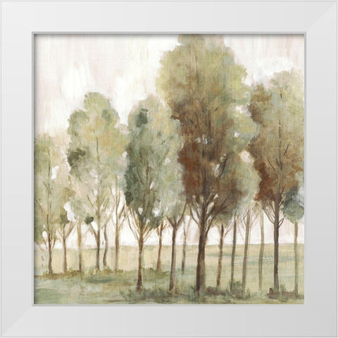 Silent Fall II  White Modern Wood Framed Art Print by Watts, Eva