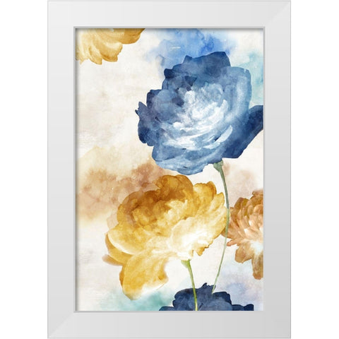 While we Bloom II White Modern Wood Framed Art Print by Watts, Eva