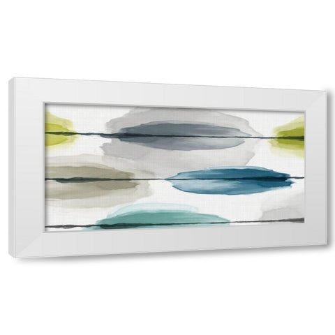 Follow Beside  White Modern Wood Framed Art Print by Watts, Eva