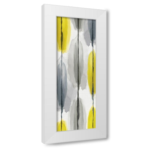 Lemon Droplets I  White Modern Wood Framed Art Print by Watts, Eva