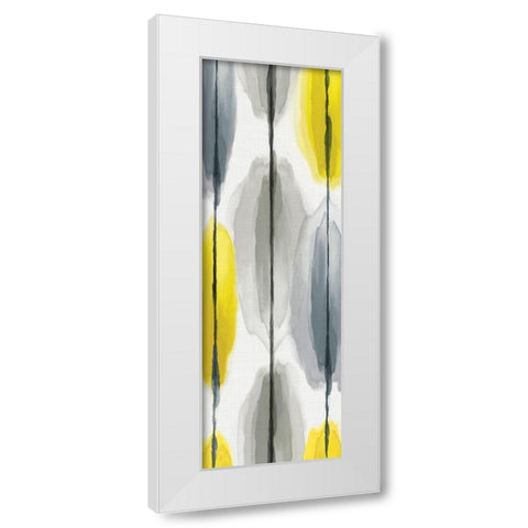 Lemon Droplets II White Modern Wood Framed Art Print by Watts, Eva