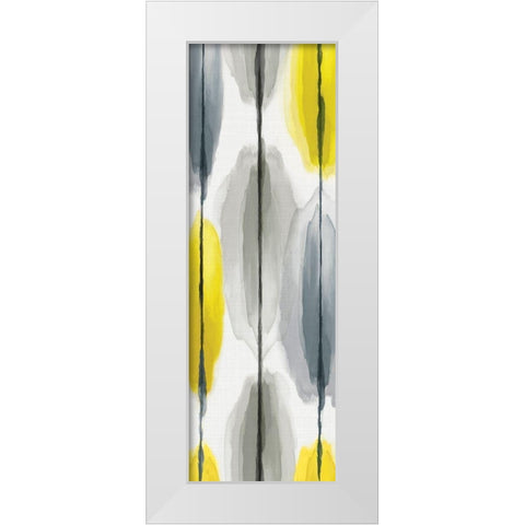 Lemon Droplets II White Modern Wood Framed Art Print by Watts, Eva
