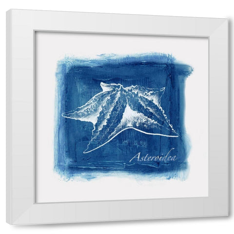 Calm Blue Ocean II White Modern Wood Framed Art Print by Watts, Eva