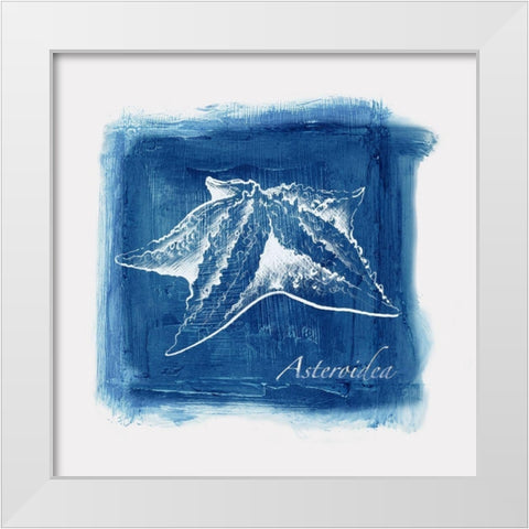 Calm Blue Ocean II White Modern Wood Framed Art Print by Watts, Eva