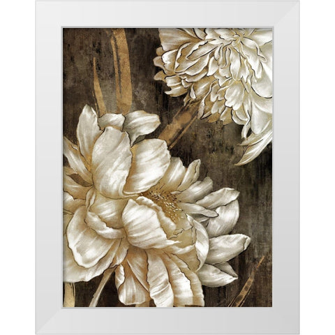 Golden Grace I White Modern Wood Framed Art Print by Watts, Eva