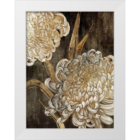 Golden Grace II White Modern Wood Framed Art Print by Watts, Eva