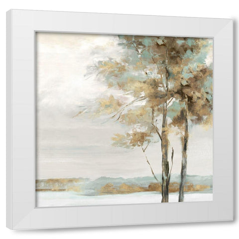 Countryside Hues  White Modern Wood Framed Art Print by Watts, Eva