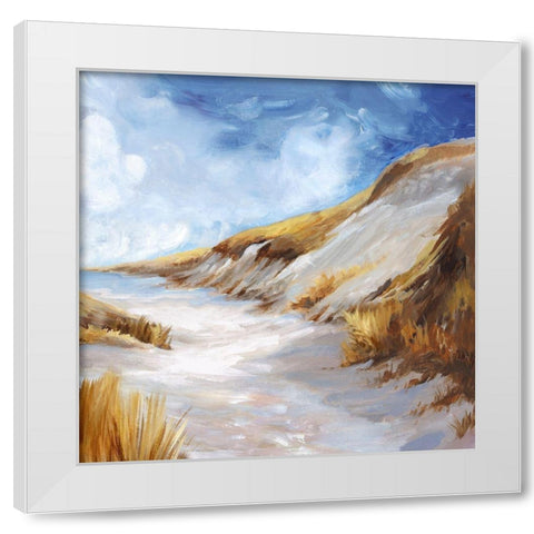 Wish I was There  White Modern Wood Framed Art Print by Watts, Eva