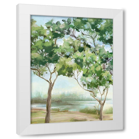 Summer Green Forest III White Modern Wood Framed Art Print by Watts, Eva