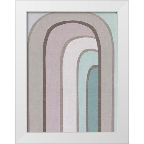 Rainbow Archway II White Modern Wood Framed Art Print by Watts, Eva