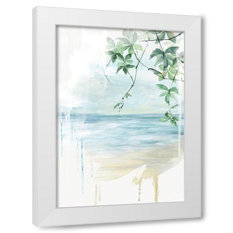 Paradise Dreams  White Modern Wood Framed Art Print by Watts, Eva