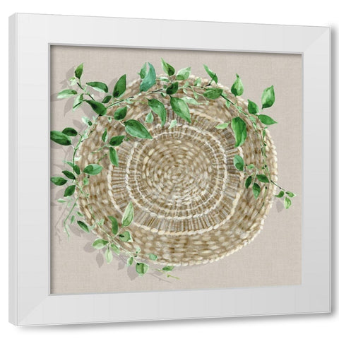 Wicker Vine II White Modern Wood Framed Art Print by Watts, Eva