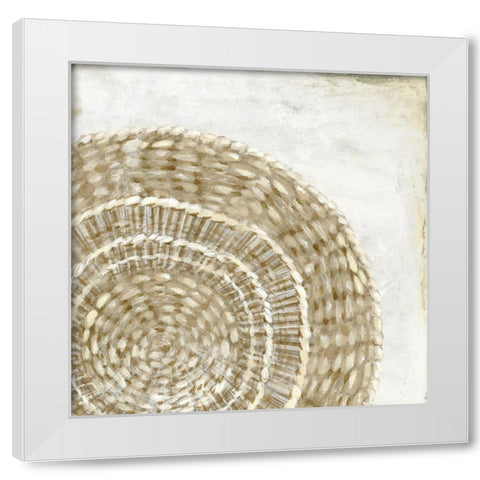 Woven Plate I  White Modern Wood Framed Art Print by Watts, Eva