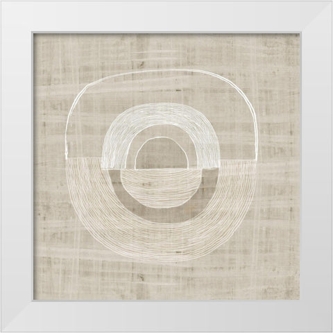 Organic Weave I  White Modern Wood Framed Art Print by Watts, Eva