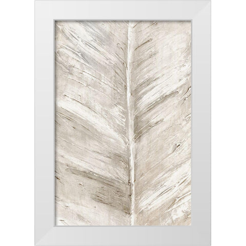 Leaf Overlay II White Modern Wood Framed Art Print by Watts, Eva