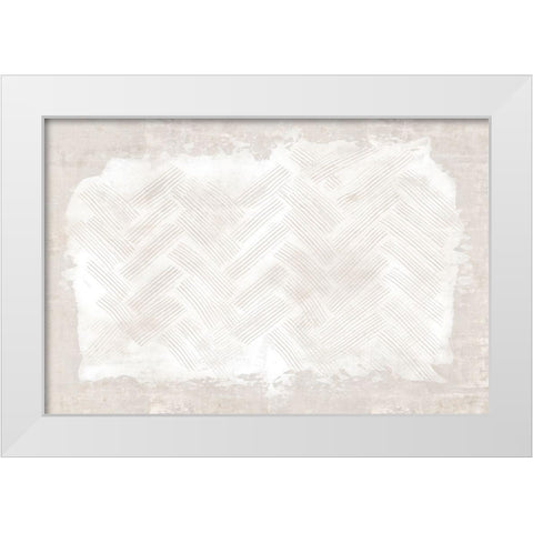 Embossed I  White Modern Wood Framed Art Print by Watts, Eva